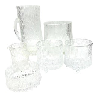 Vintage Iittala "Ultima Thule" Cocktail Set Designed by Tapio Wirkkala, 6 Pieces For Sale