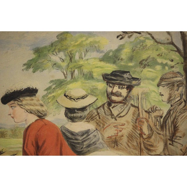 "A Nice Game for Two or More" Chromolithograph For Sale - Image 4 of 9