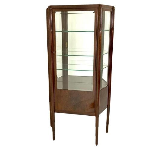 Brown Art Deco Display Cabinet, France, 1925 For Sale - Image 8 of 8