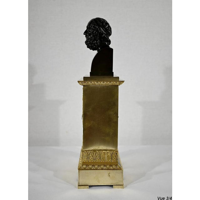 Golden Bronze Clock by A. Destape, 1800s For Sale - Image 15 of 18