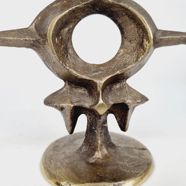 Vintage Brutalist Styled Candleholder, 1970s For Sale - Image 11 of 13