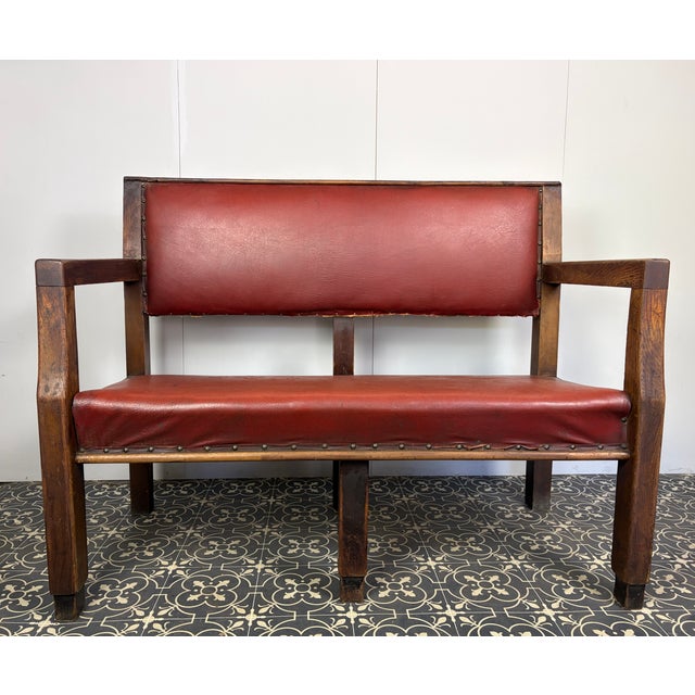 20th Century West Yorkshire Police Station Bench, 1950s For Sale - Image 6 of 18
