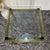 Hollywood Regency Side Table in Engraved Brass and Glass, 1970s For Sale - Image 9 of 13