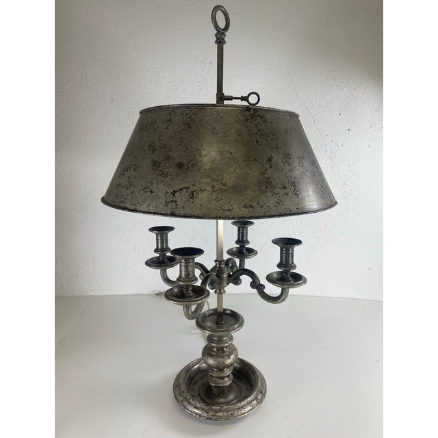 Vintage Large Global Views French Country Bouilotte Table Lamp For Sale In Philadelphia - Image 6 of 11