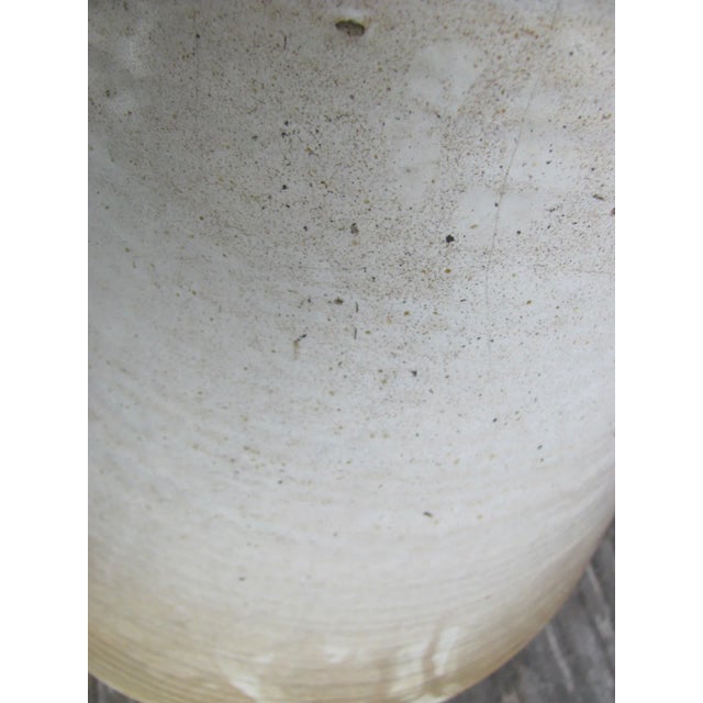 Ceramic Zaneville Pottery "Homespun" Tapered Planter For Sale - Image 7 of 8