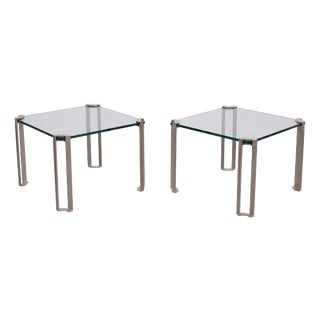 Square Model T24 Sofa Tables by Peter Ghyczy, 1970s, Set of 2 For Sale