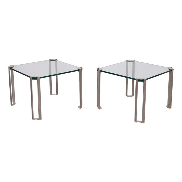 Square Model T24 Sofa Tables by Peter Ghyczy, 1970s, Set of 2 For Sale