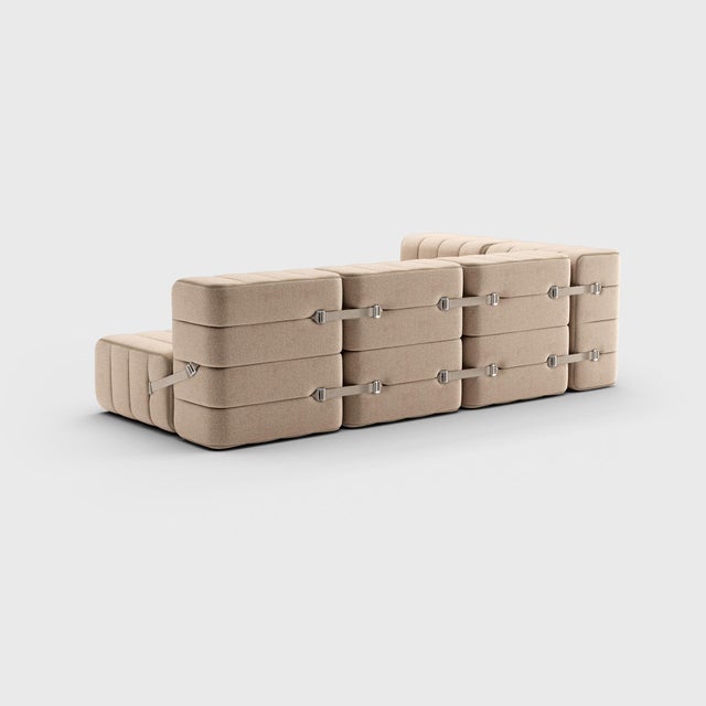 Contemporary Flexible Small Corner Sofa by Ambivalenz, Set of 9 For Sale - Image 3 of 5