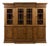 Antique 20th Century English Pine Breakfront Bookcase For Sale