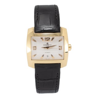 Baume Et Mercier Hampton 42mm 65395 White Dial 18k Yellow Gold Automatic Watch For Sale