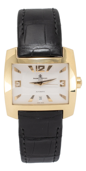 Baume Et Mercier Hampton 42mm 65395 White Dial 18k Yellow Gold Automatic Watch
