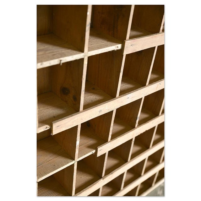 Workshop Furniture with 132 Wooden Lockers For Sale - Image 6 of 9