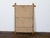 French Turn of the Century Walnut Faux Bamboo Light Brown Wall Mirror, 1900s For Sale - Image 9 of 9