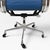 Metal Herman Miller Eames Aluminum Group Soft Pad Management Chair - Blue Leather For Sale - Image 7 of 10
