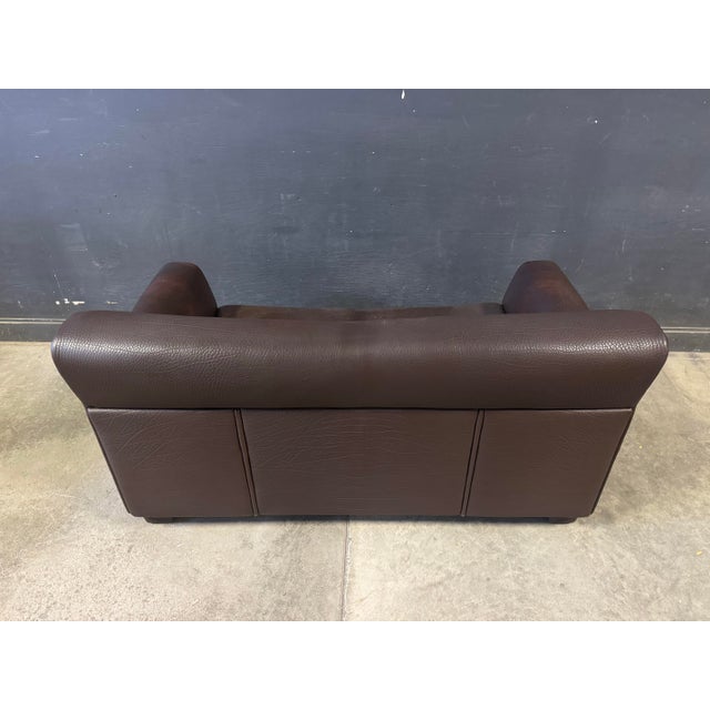 Vintage De Sede Ds-97 Buffalo Leather Loveseats Sofa For Sale - Image 10 of 10
