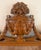 Traditional Wood Carved Mirror Wreath Urn Floral Motif Neo-Classical Style For Sale - Image 3 of 6