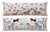 White Horse Suzani Lumbar Pillow Cover 18'' X 54'' - Set of Two For Sale
