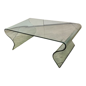 1970s Fiam Italia Fiam Italia Charlotte Glass Table