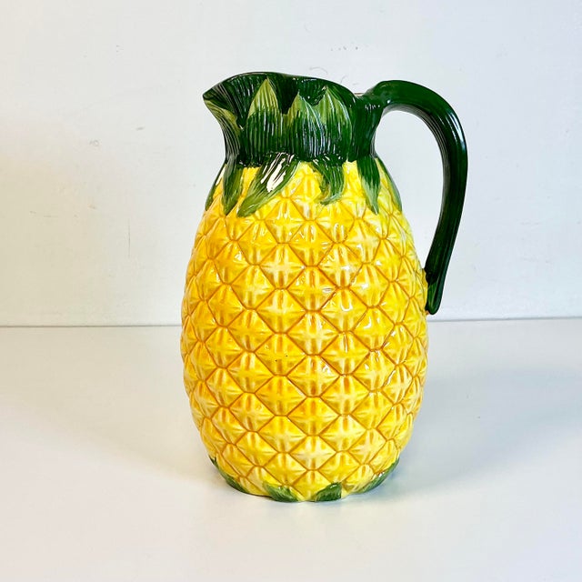 Make a summer statement with this ceramic Trompe L’Oeil Pineapple Pitcher. It’s whimsical and chic and makes everyone feel...