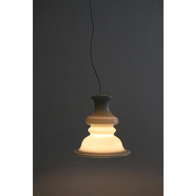 Danish Hanging Lamp by Michael Bang for Holmegaard, 1980s For Sale - Image 6 of 7
