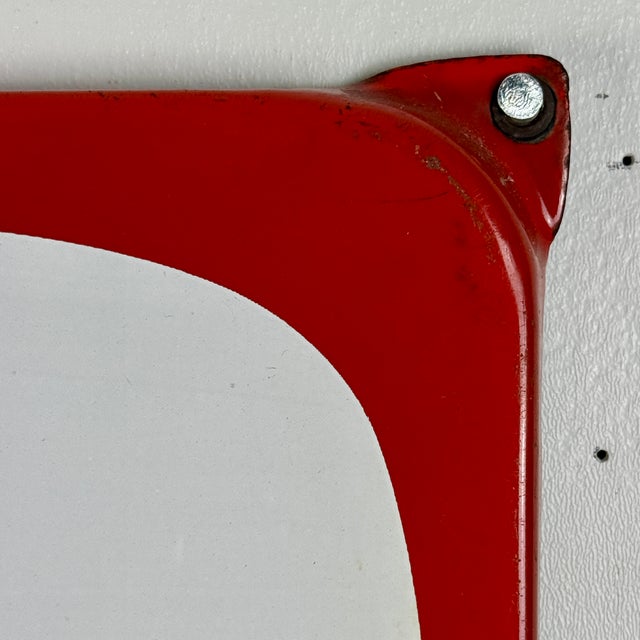 French Large Vintage French Enamel Advertising Sign for St Raphaël Apéritif For Sale - Image 3 of 12