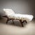 Animal Skin Large Mid-Century Wooden Daybed with Adjustable Headrest and Sheepskin Upholster For Sale - Image 7 of 8