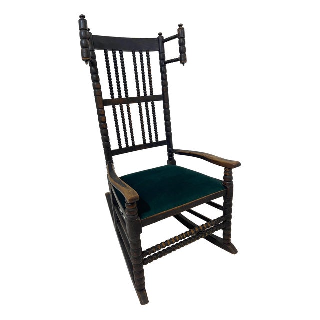 Bobbin Rocking Chair from Lancashire, 1830s For Sale