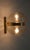 Metal Double-Cap Wall Light in Amber Glass and Brass from Peill & Putzler, Germany, 1960s For Sale - Image 7 of 18