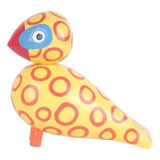 Kay Bojesen Songbird X Leif Sylvester Blue Eyes in Multicoloured Wood For Sale