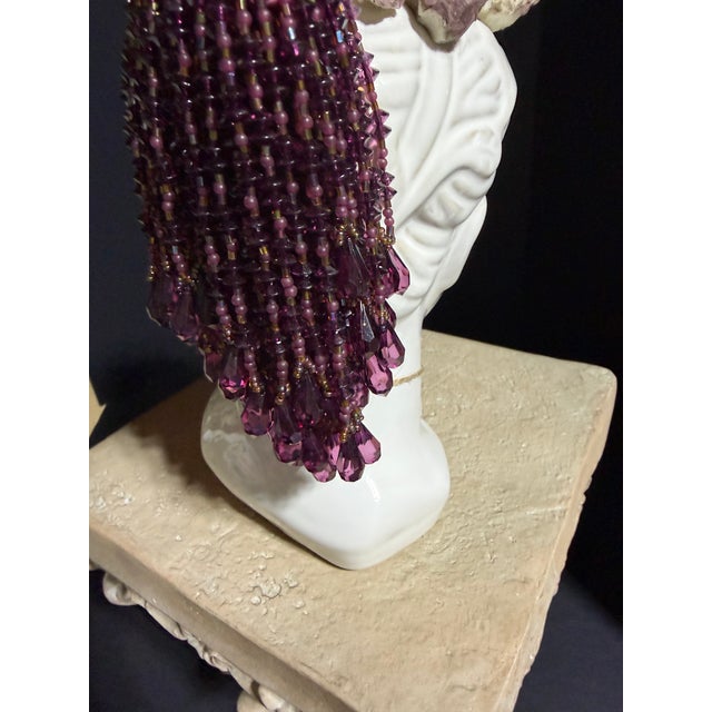 Celestial Meets the Sea-Shell Incrusted Head-Coastal Art Sculpture For Sale - Image 9 of 13