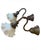 Contemporary Rare Antique Brass and Wavy Milk Glass Wall Sconces - A Pair For Sale - Image 3 of 8