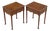 Mid-Century Burr Walnut Bedside Tables from the Savoy Hotel, London, 1950s, Set of 2 For Sale