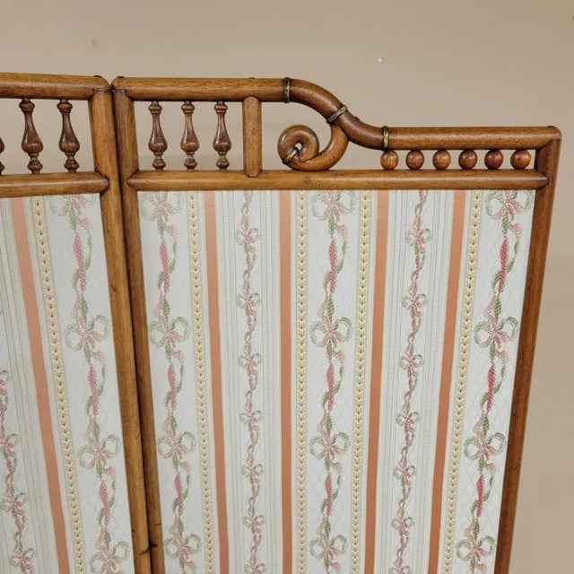 Wood Antique Bentwood Stick Ball Screen Room Divider For Sale - Image 7 of 10
