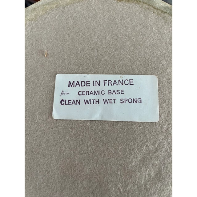 Postmodern French Deco Ceramic Lamp For Sale - Image 9 of 10