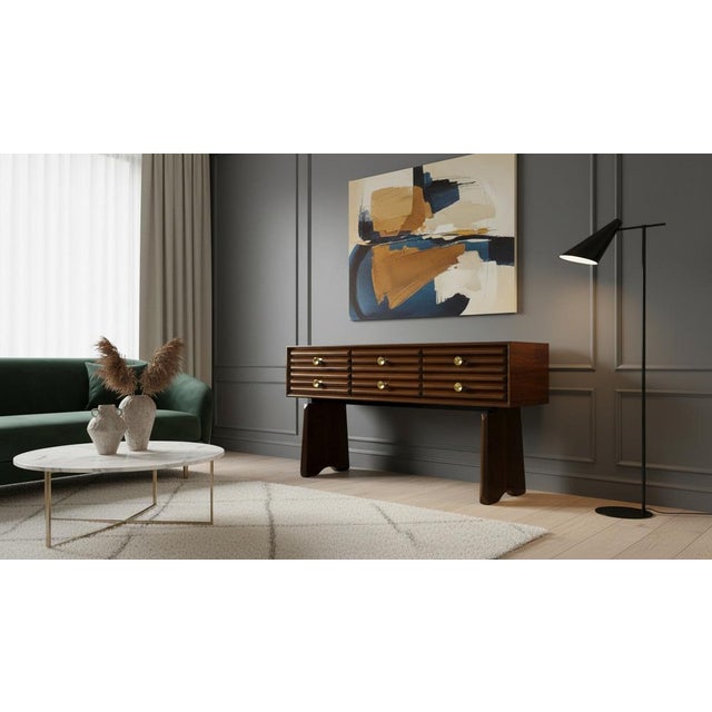 Mid-Century Modern Mid-Century Modern Italian Wooden Sideboard by Paolo Buffa, 1940s For Sale - Image 3 of 18