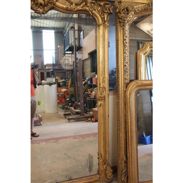 Large Giltwood Mirror, 19th Century For Sale - Image 10 of 13