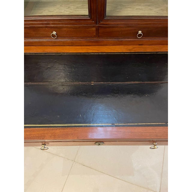 Antique French Mahogany Fold Down Desk, 1850 For Sale - Image 12 of 13