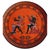 This impressive 32 cm vintage greek terracotta decorative wall plate beautifully captures the elegance of classical...
