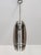 Glass Pendant Light in Chrome and Smoked Glass in the style of Fontana Arte, Italy, 1970s For Sale - Image 3 of 13