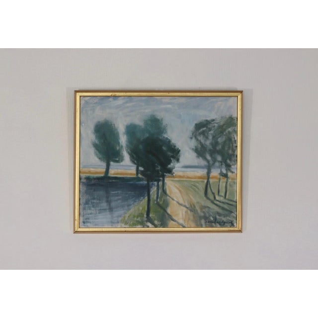 Sune Lundquist, Trees, 1960s, Oil on Canvas, Framed For Sale - Image 6 of 16