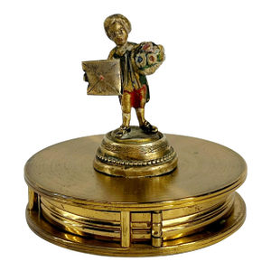 Vintage Brass Magnifying Glass Paper Weight