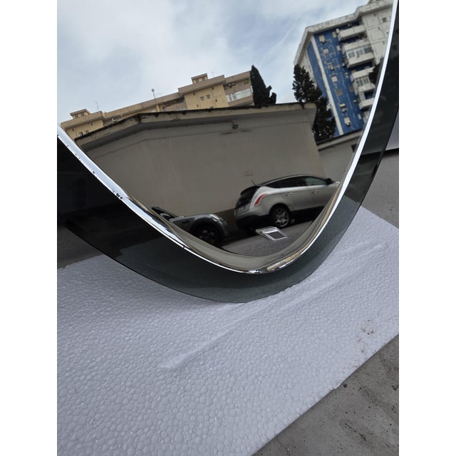 Vintage Grey Teardrop Mirror from Veca, 1970s, in Very Good conditions. Designed 1970 to 1979 This piece is attributed to...