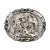 Silver Decorative Dish with Scene of a Knights Court, 19th Century For Sale - Image 3 of 5