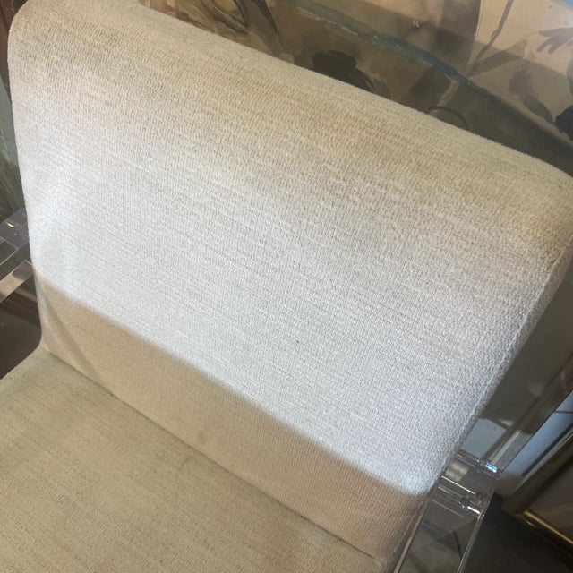 Vintage Contemporary Bernhardt Lucite Arm Chair For Sale In Miami - Image 6 of 12