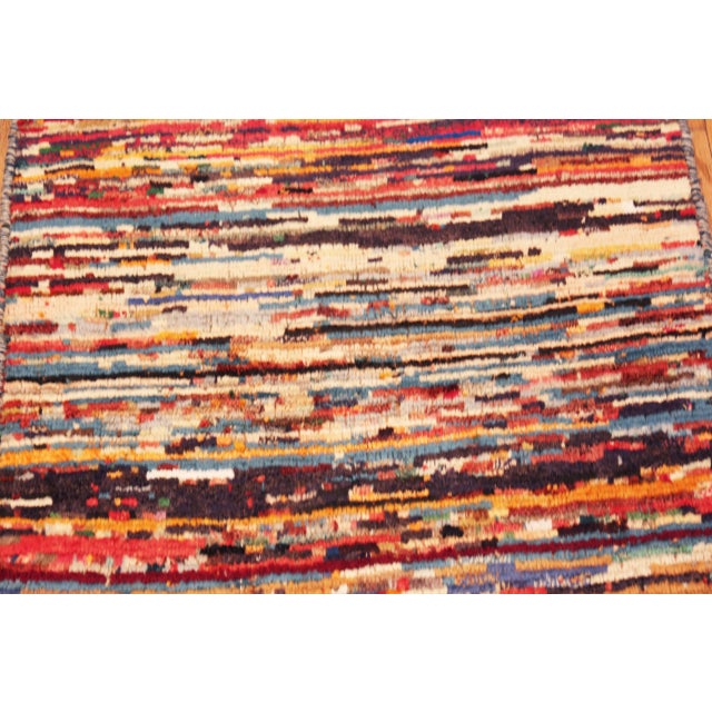 Vintage Persian Gabbeh Rug For Sale - Image 4 of 6