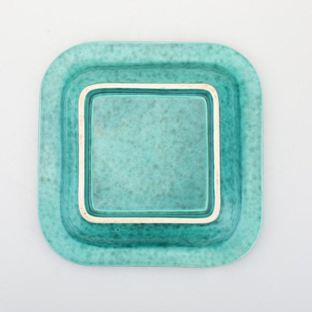 Gustavsberg Large Argenta Stoneware Dish by Wilhelm Kåge for Gustavsberg, Sweden, 1960s For Sale - Image 4 of 9