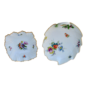 Pair of Meissen Style Porcelain Dishes