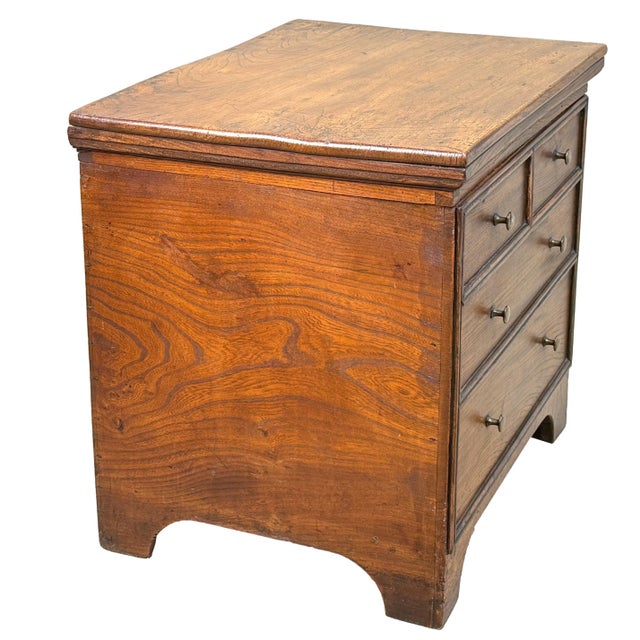 Wood 18th Century Georgian Elm Bedside Chest Close Stool For Sale - Image 7 of 13