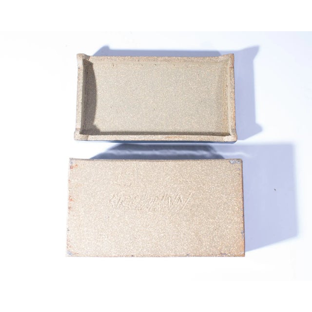 Ceramic Blue Studio Pottery Box by Dennis Kirchmann For Sale - Image 7 of 8