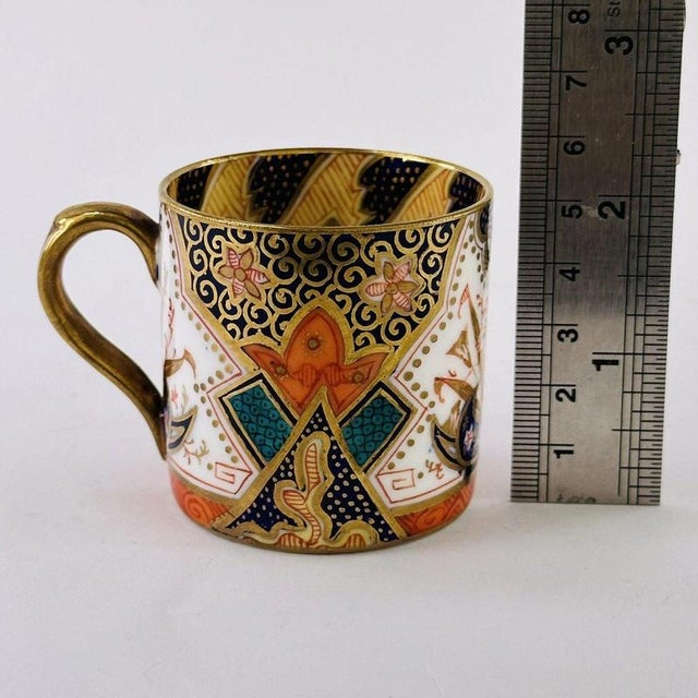 Antique Pattern 710 Demitasse Cup and Saucer from Jackson & Gosling Grosvenor, 1890, Set of 2 For Sale - Image 9 of 11